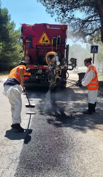 Emulsion de bitume 65% en chargement drive sur place à Béziers